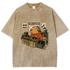 Capybara DJ Washed T-Shirt
