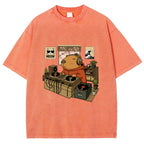 Capybara DJ Washed T-Shirt