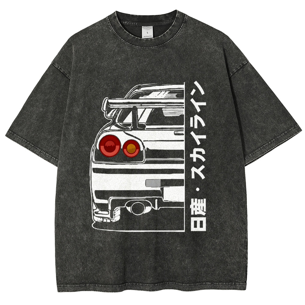 Nissan Skyline GTR R34 Washed T-Shirt