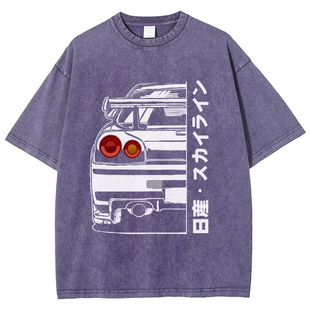 Nissan Skyline GTR R34 Washed T-Shirt