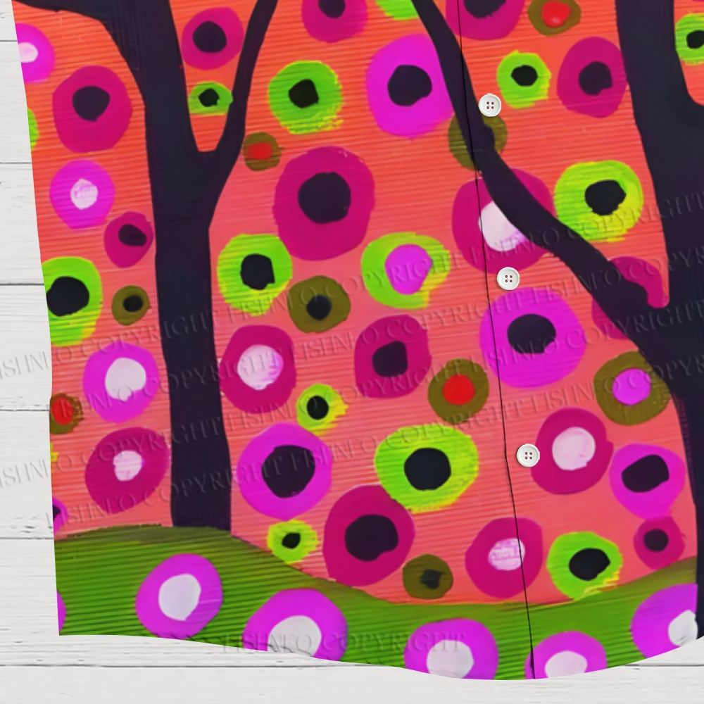 Colorful Dot Tree Abstract Hawaiian Shirt