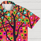 Colorful Dot Tree Abstract Hawaiian Shirt