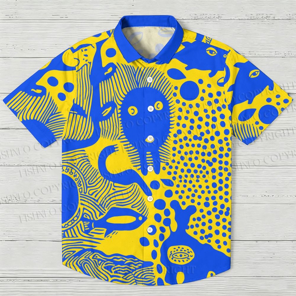 Yayoi Kusama Style Dots Art Hawaiian Shirt