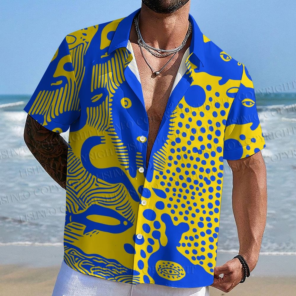 Yayoi Kusama Style Dots Art Hawaiian Shirt
