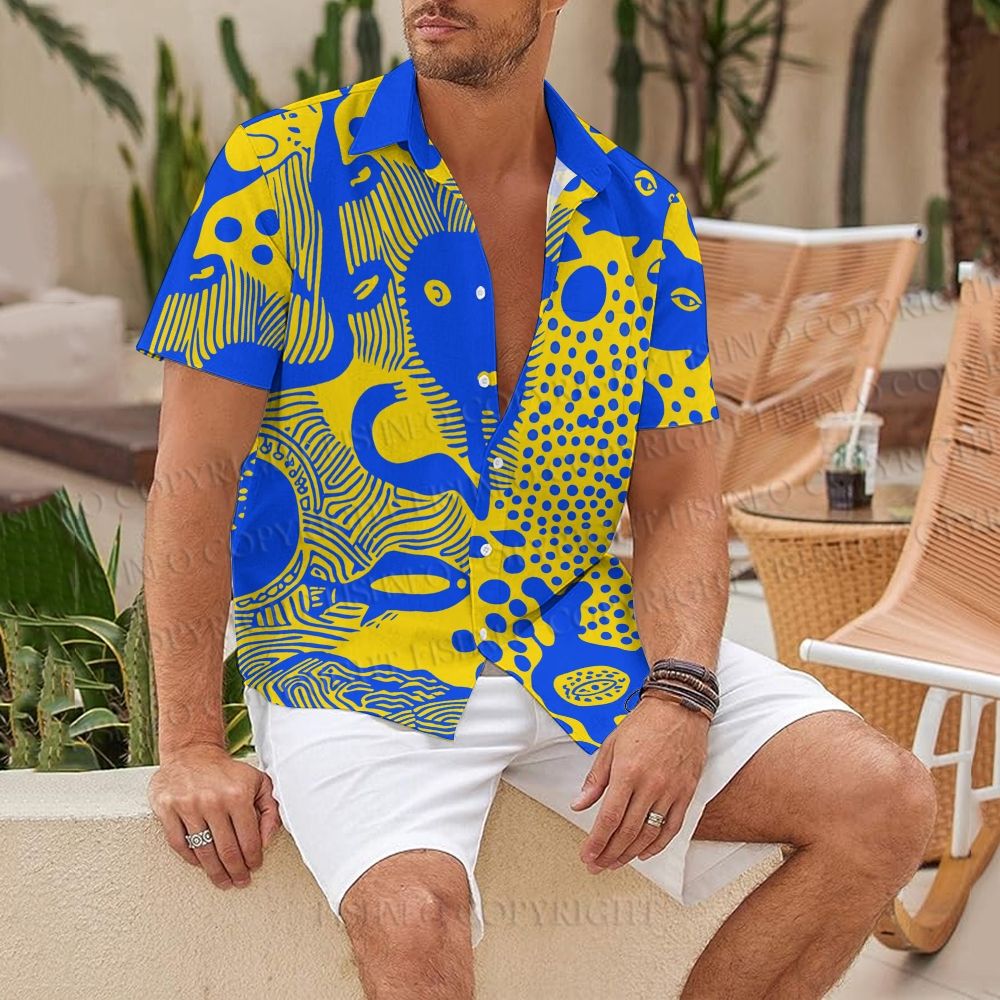Yayoi Kusama Style Dots Art Hawaiian Shirt