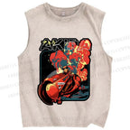 Unisex Akira Printed Washed Tank Top