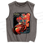 Unisex Akira Printed Washed Tank Top