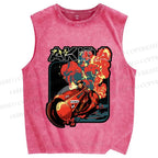 Unisex Akira Printed Washed Tank Top