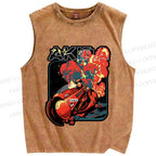 Unisex Akira Printed Washed Tank Top