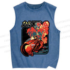 Unisex Akira Printed Washed Tank Top