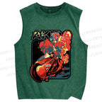 Unisex Akira Printed Washed Tank Top