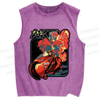 Unisex Akira Printed Washed Tank Top