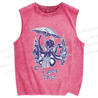 Unisex Octopus Got This Printed Washed Tank Top