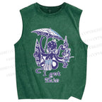Unisex Octopus Got This Printed Washed Tank Top