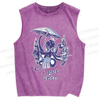 Unisex Octopus Got This Printed Washed Tank Top