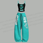 Hatsune Miku Top & Elasticated Trousers Two-Piece Set
