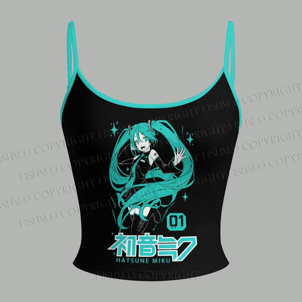 Hatsune Miku Top & Elasticated Trousers Two-Piece Set