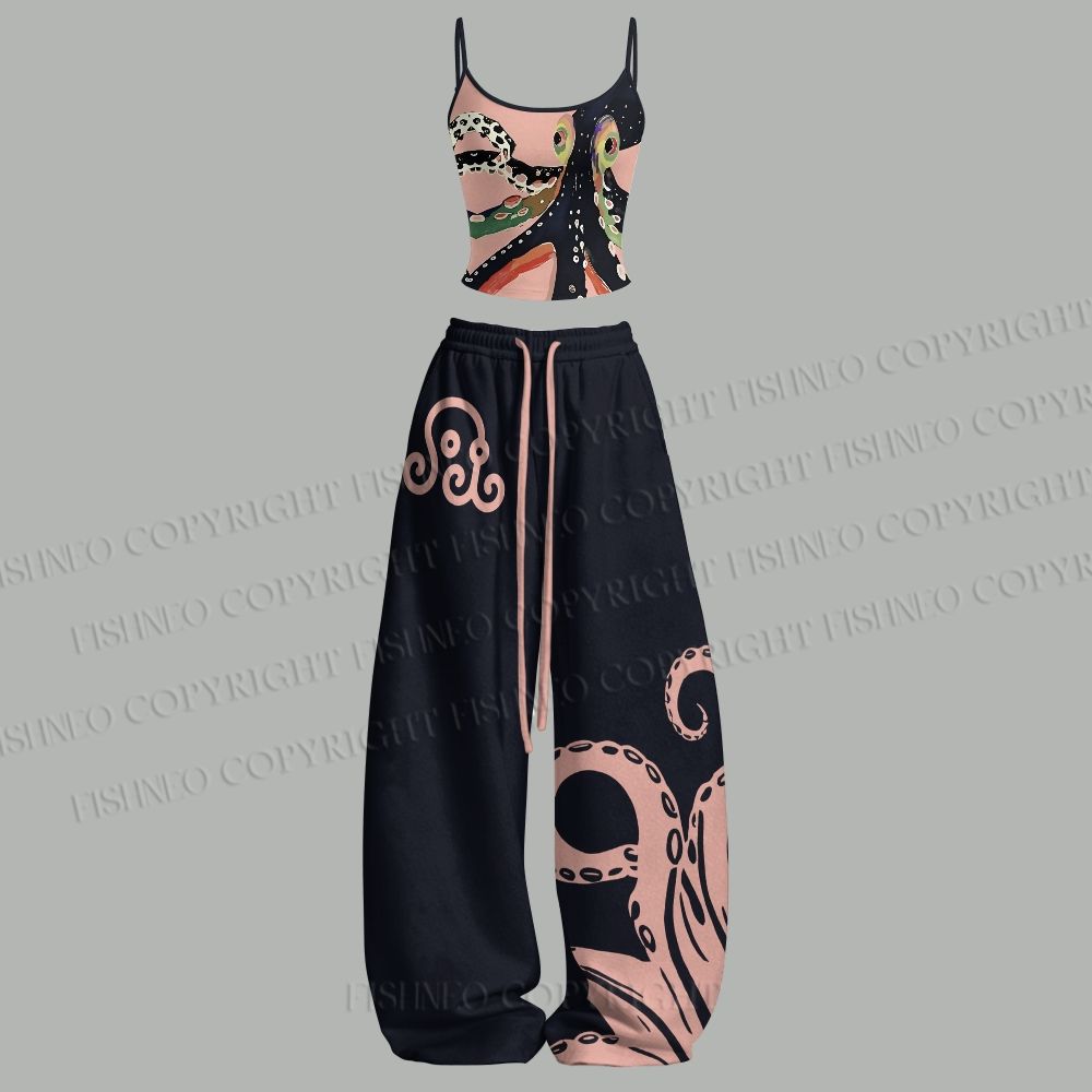 Octopus Top & Elasticated Trousers Two-Piece Set