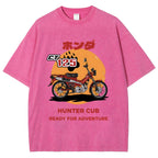Honda Motorcycle Hunter Cub CT125 Vintage Wash Japanese Design T-Shirt