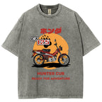 Honda Motorcycle Hunter Cub CT125 Vintage Wash Japanese Design T-Shirt