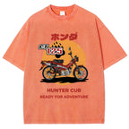 Honda Motorcycle Hunter Cub CT125 Vintage Wash Japanese Design T-Shirt