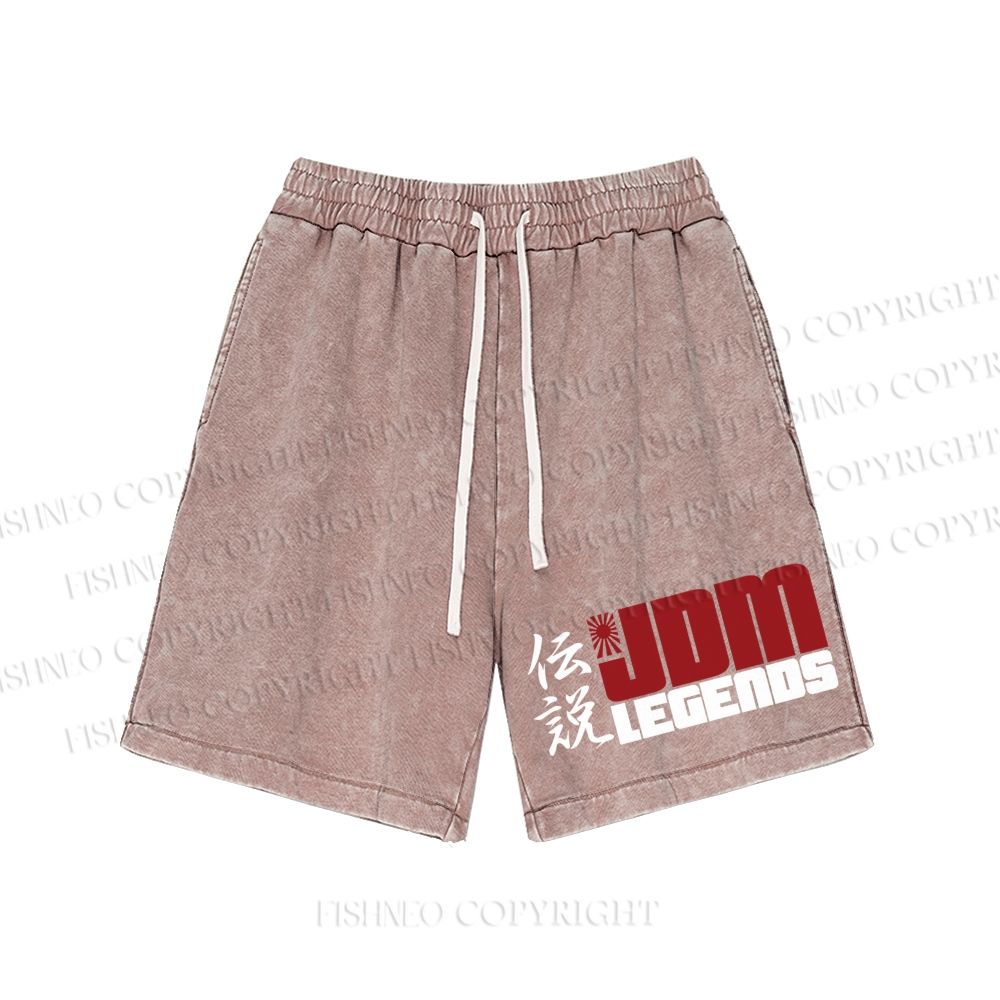 Unisex JDM Legends Washed Shorts
