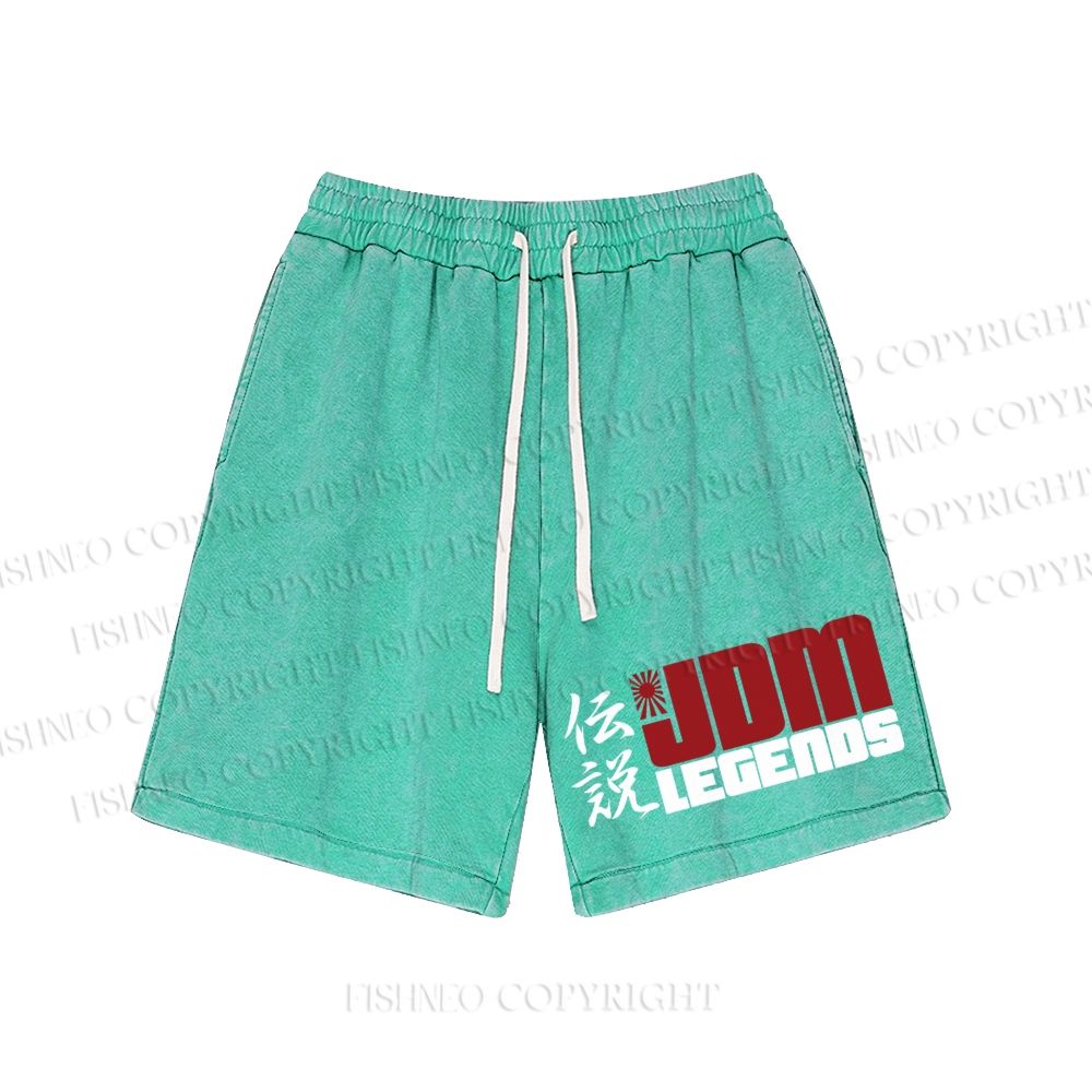 Unisex JDM Legends Washed Shorts