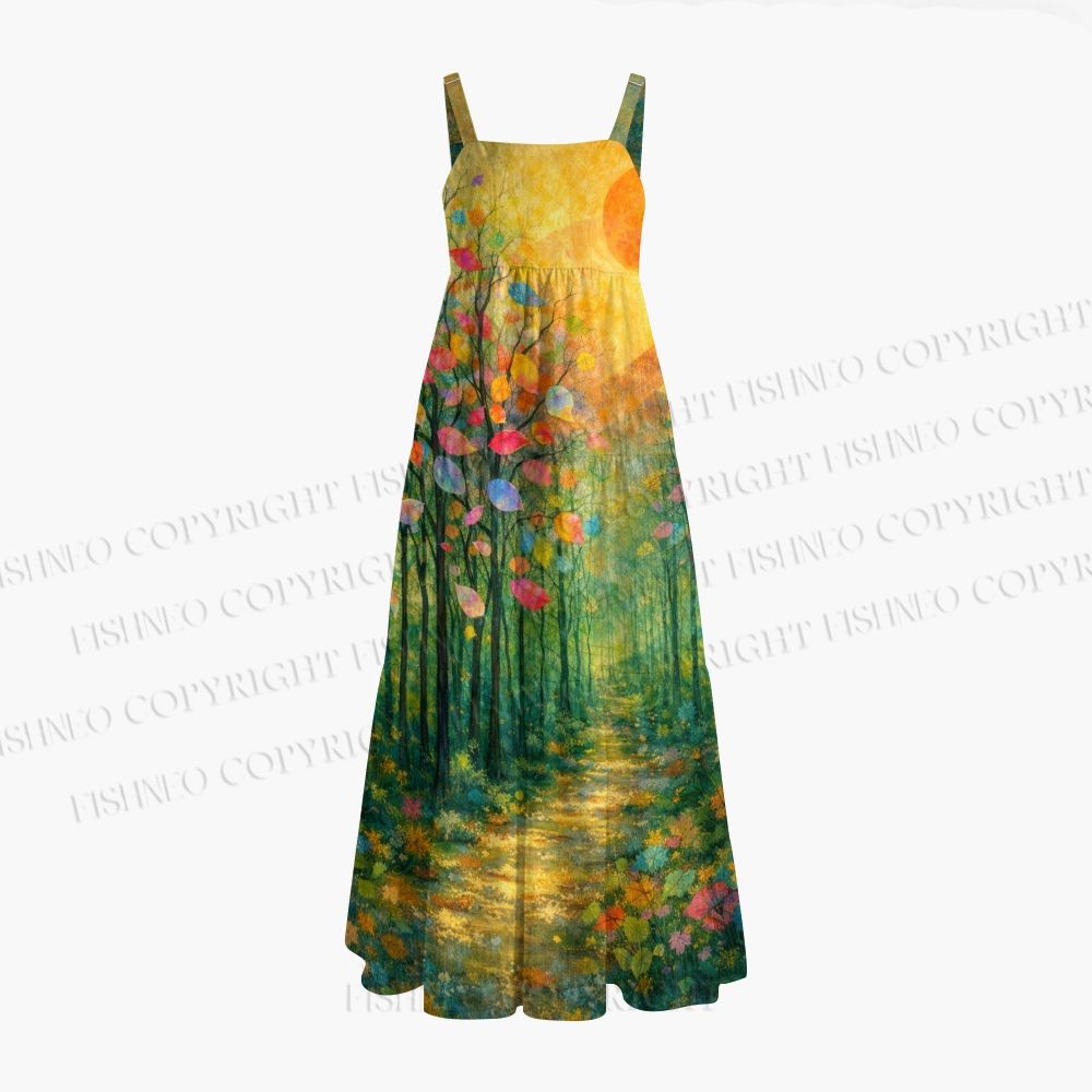 Women's forest Maxi Dresses