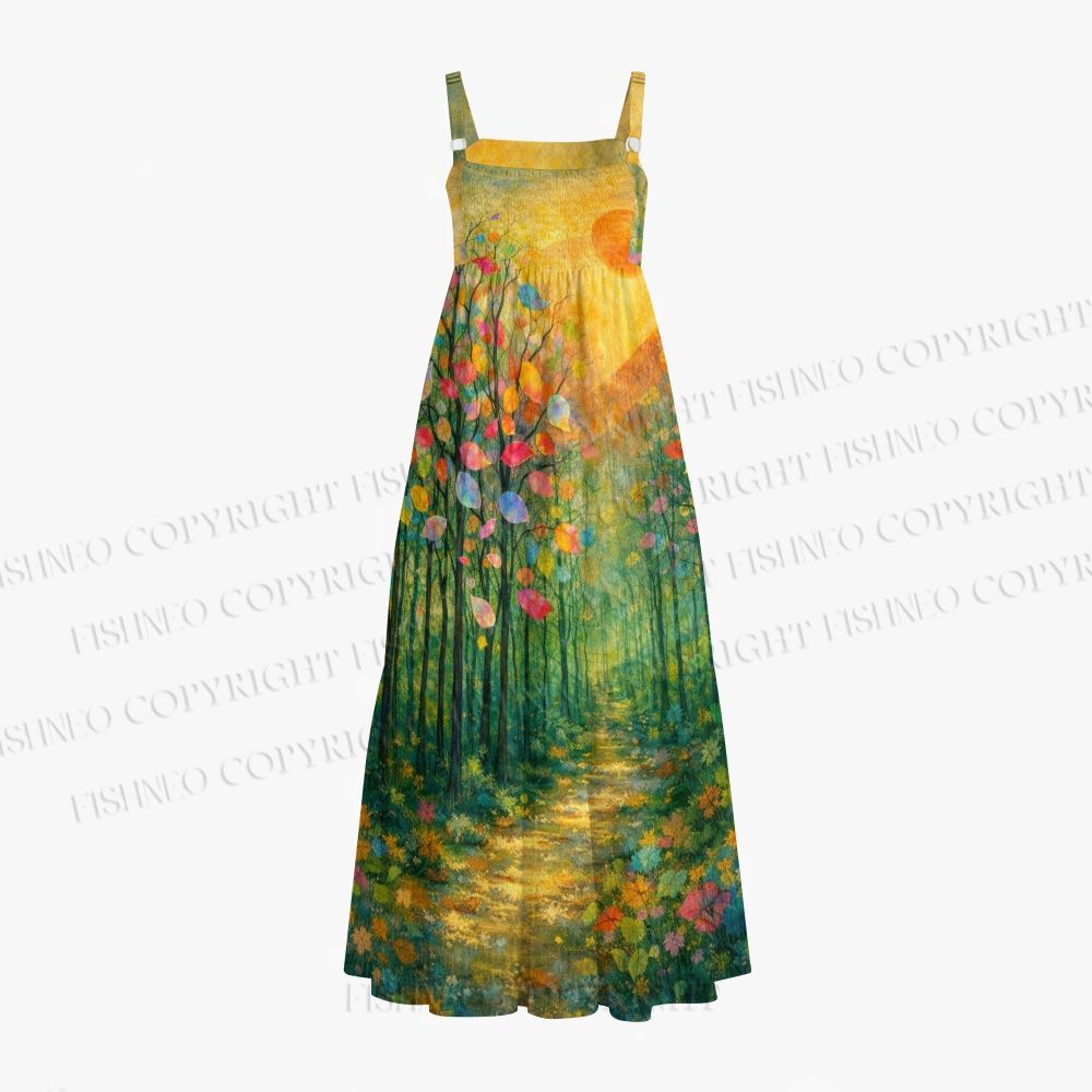 Women's forest Maxi Dresses