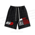 Unisex Initial D Mazda RX-7 FC3S Washed Shorts
