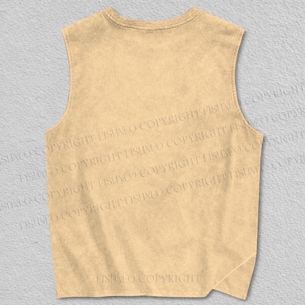 Unisex Smoking Panther Relax in Sofa Printed Tank Top