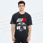 Unisex Initial D Takumi Fujiwara Printed Washed Tee
