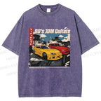 Unisex 90's JDM Culture Printed Washed Tee