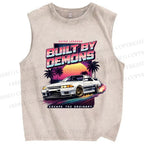 Unisex Skyline R32 GT-R Printed Washed Tank Top