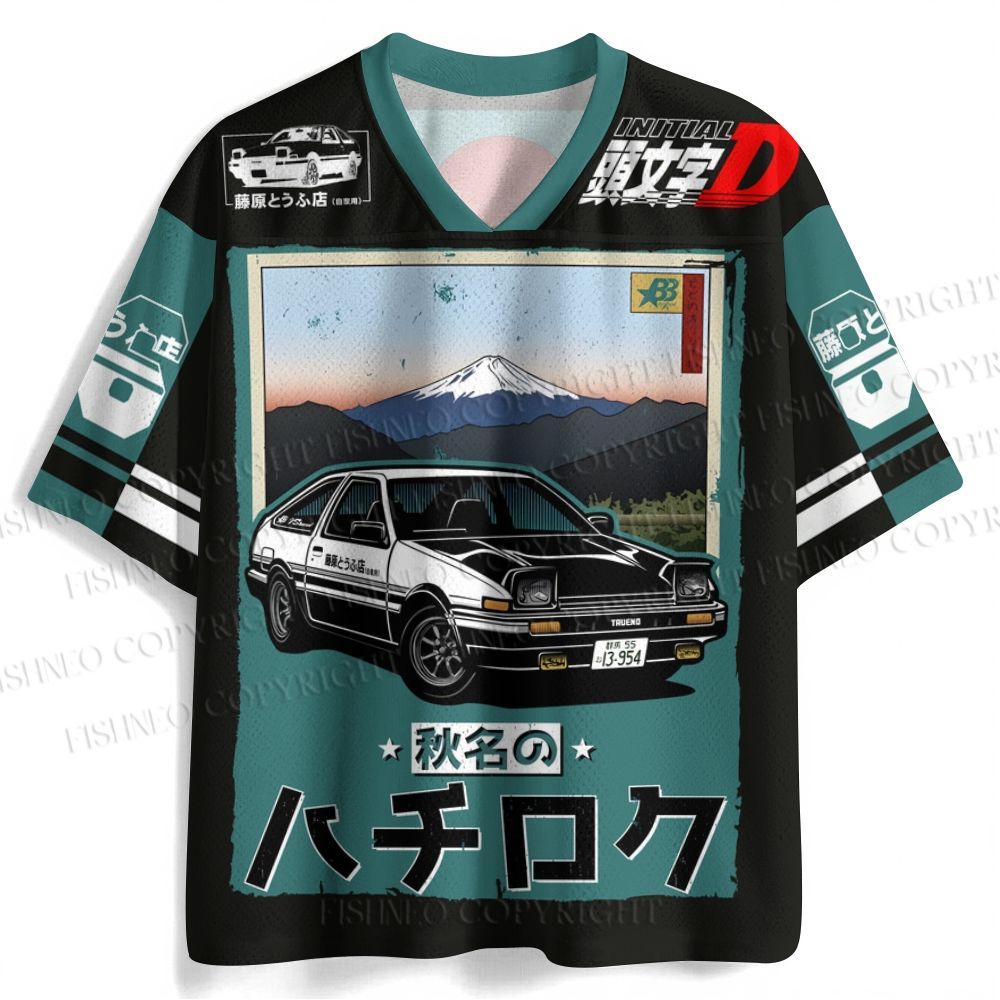 Initial D AE86 Trueno Jersey Shirts