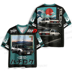 Initial D AE86 Trueno Jersey Shirts
