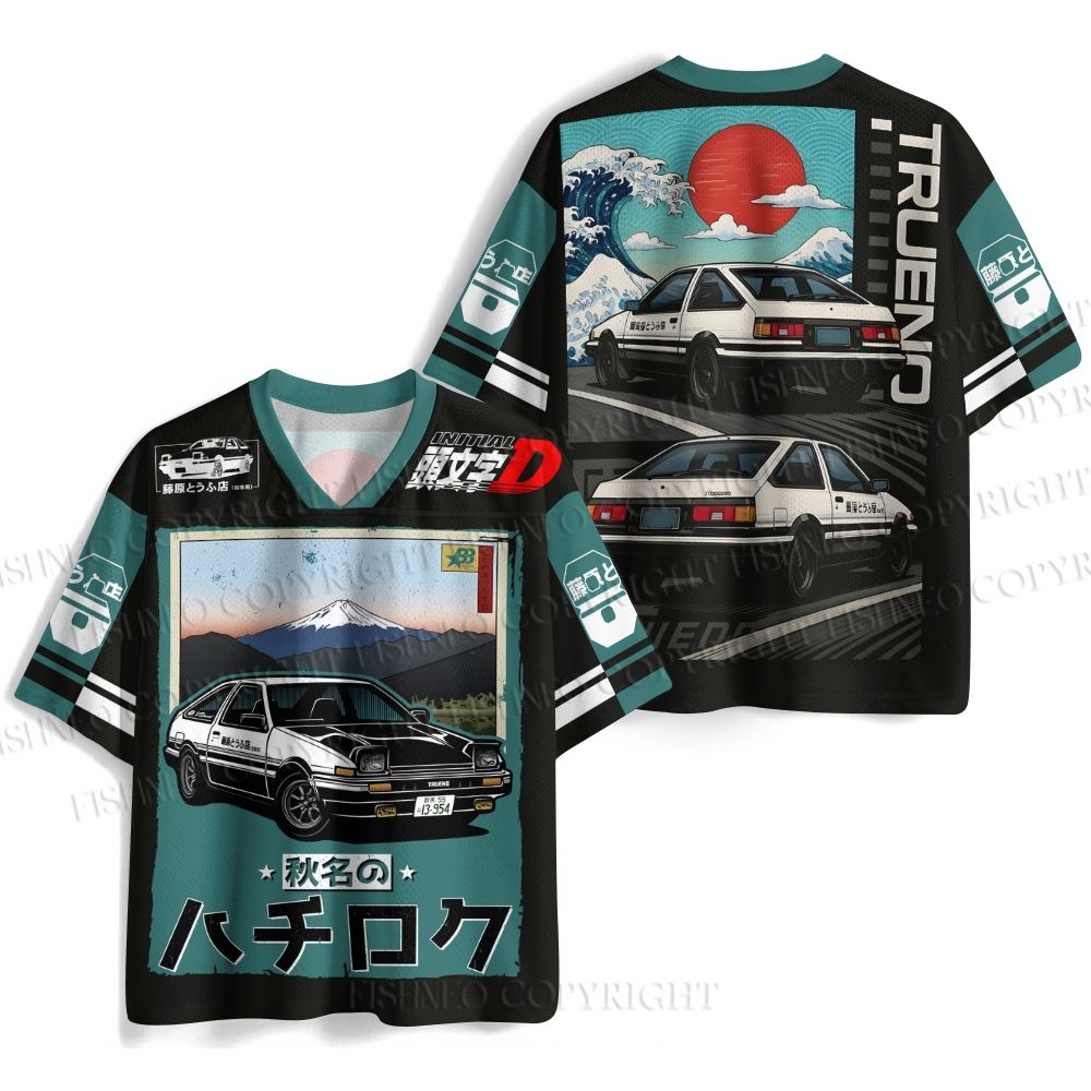 Initial D AE86 Trueno Jersey Shirts