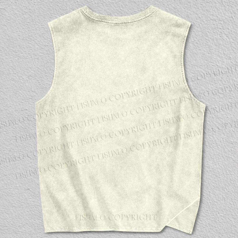 Unisex Dog on a Leash Printed Tank Top