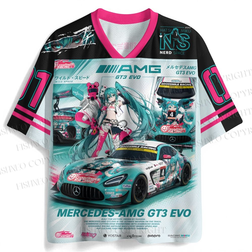 Hatsune Miku AMG GT3 EVO Jersey Shirts