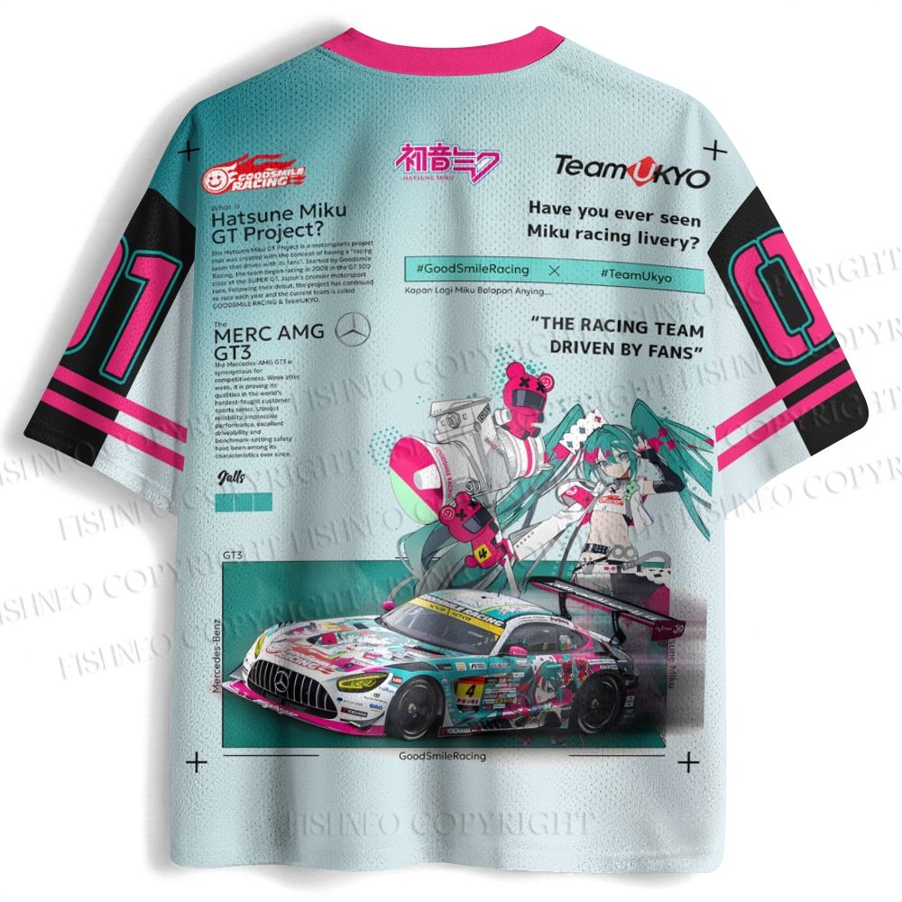 Hatsune Miku AMG GT3 EVO Jersey Shirts