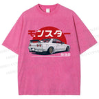 Monster. Skyline R32 Vintage Wash Japanese Design T-Shirt