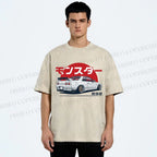 Monster. Skyline R32 Vintage Wash Japanese Design T-Shirt
