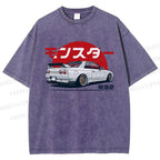 Monster. Skyline R32 Vintage Wash Japanese Design T-Shirt