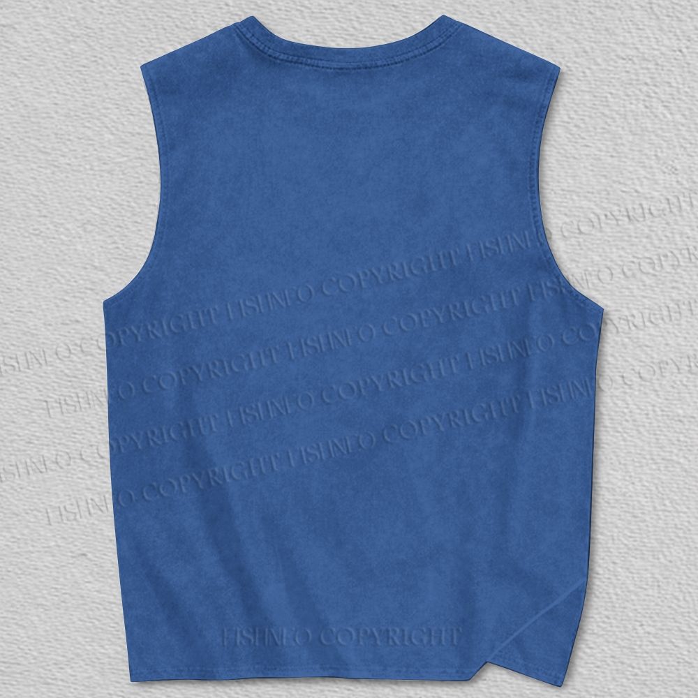 Unisex Panther vs Eagle Vintage Ukiyo-e  Printed Tank Top