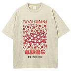Yayoi Kusama Vintage Wash Japanese Design T-Shirt