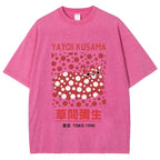 Yayoi Kusama Vintage Wash Japanese Design T-Shirt