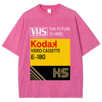 VHS Vintage Wash Japanese Design T-Shirt