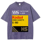 VHS Vintage Wash Japanese Design T-Shirt