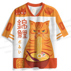 Japanese Ramen Cat Jersey Shirts
