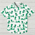 Green Frogs Printed Hawaiian Shirt